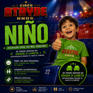 Niños Grada y Luneta 30% de Descuento
