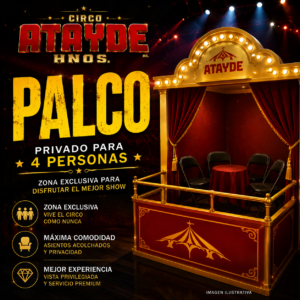 Palco (Privado para 4 personas) 30% de Descuento