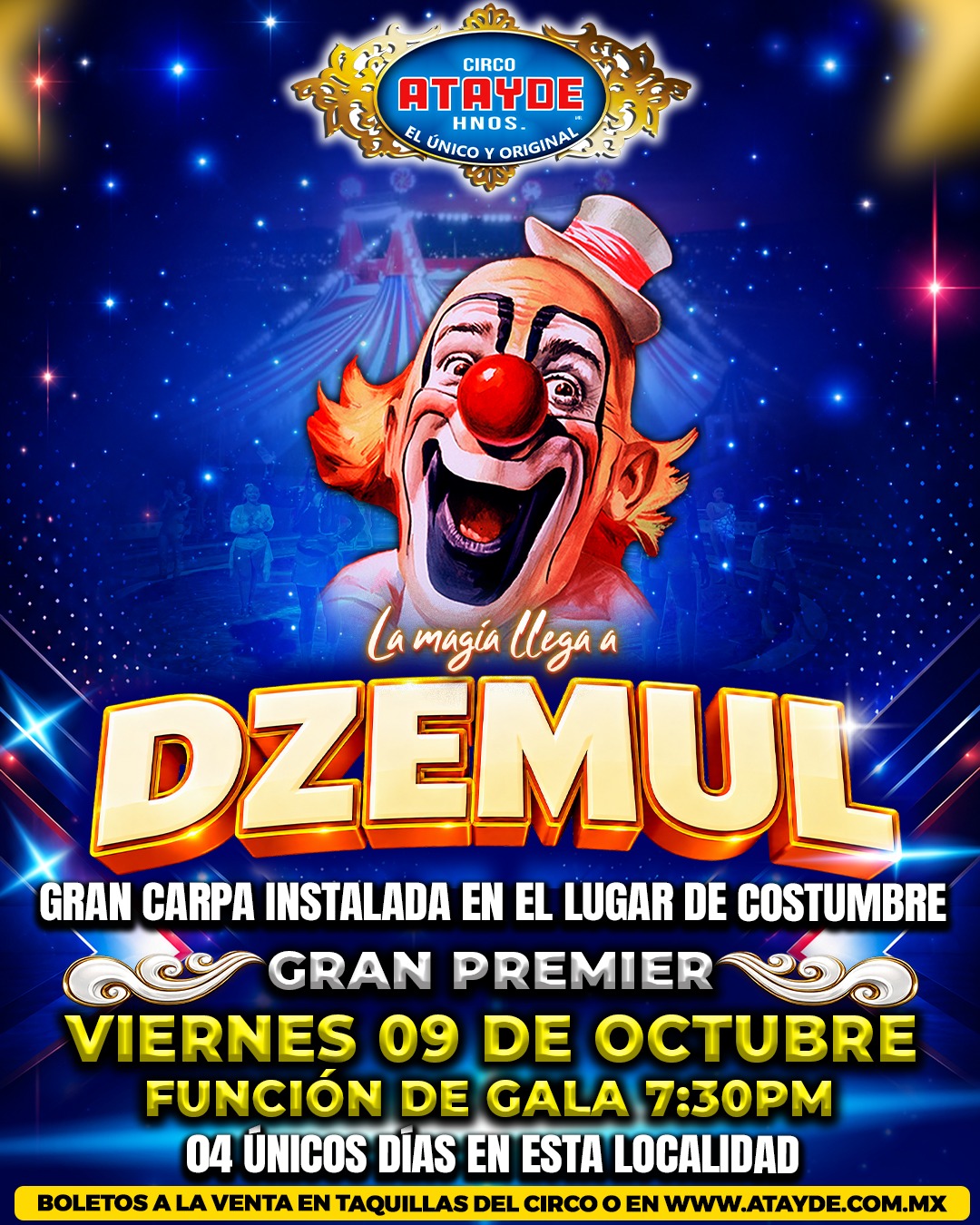 Circo Atayde Hermanos en Progreso